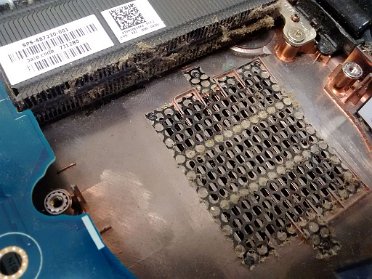 HP Envy m6 clogged fan